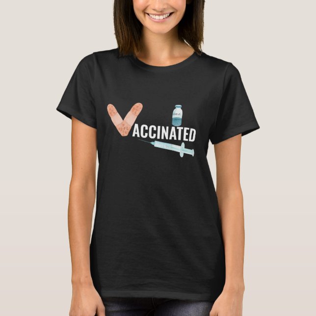 T-shirt Capture vaccinée contre le coronavirus 2021 V (Devant)