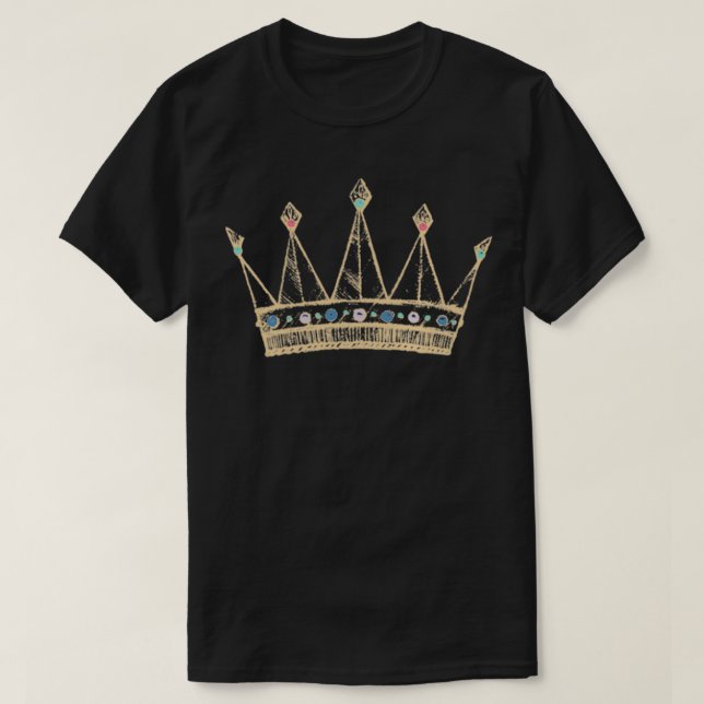 T-shirt Captures CJ Couronne Pullover, Noir, Petite (Design devant)