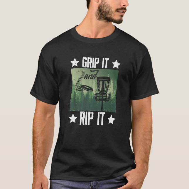 T-shirt Capturez Et Extrayez L'Équipement Rétro Pour Disc  (Devant)
