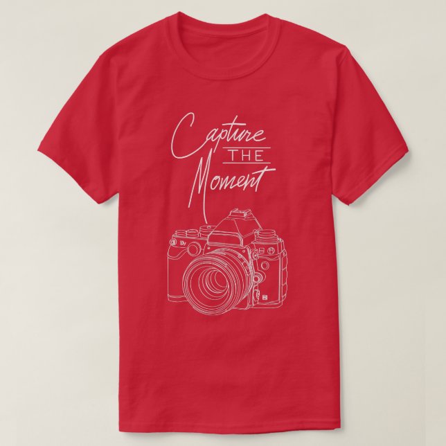 T-shirt Capturez la photographie de la caméra Moment Shirt (Design devant)