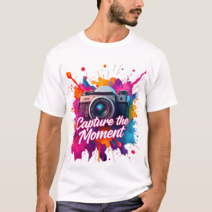 T-shirt Capturez le moment - Art caméra rétro