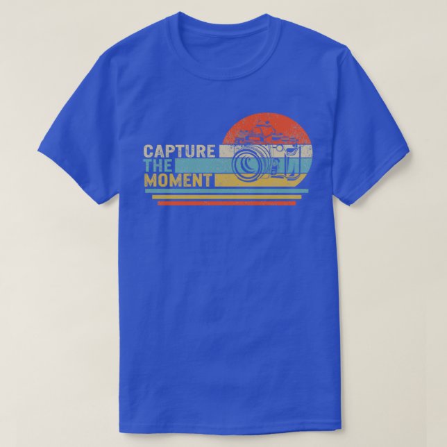 T-shirt Capturez Les Moments Chemise, Cadeau Photographe,  (Design devant)