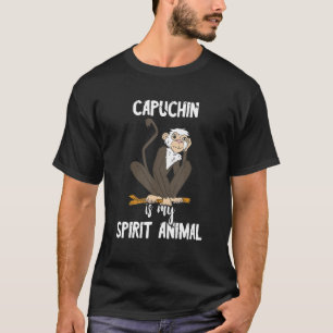 T-shirt Capuchin Est Mon Esprit Animal Ape Singe Faune P