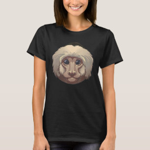 T-shirt Capuchin singe Primate Zoologiste du visage animal