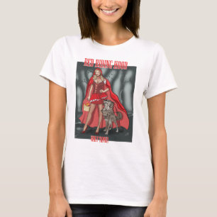 T-shirt Capuchon rouge - loup plus docile