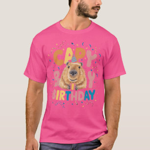 T-shirt Capy Anniversaire Drôle Capybara Fête Drôle Capyba