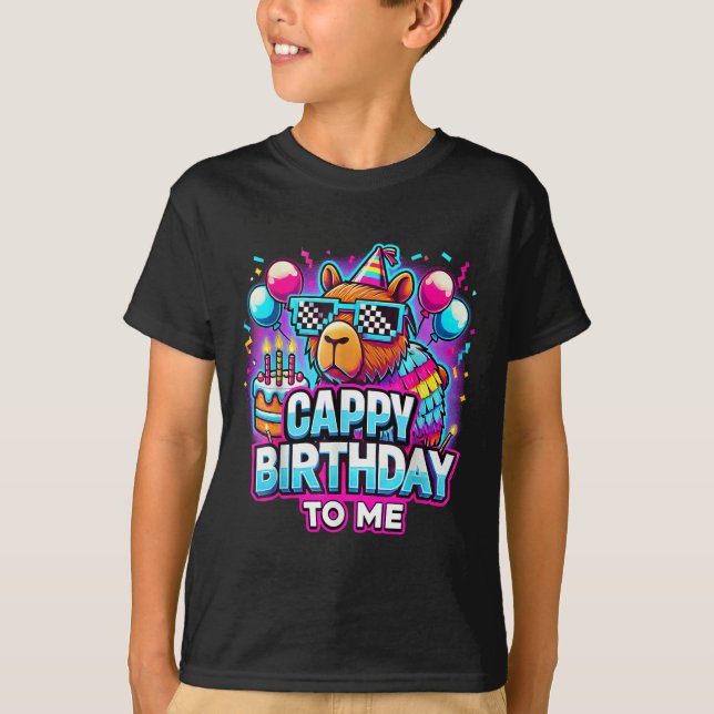 T-shirt Capy Anniversaire Funny Cappy Anniversaire Pour Mo (Devant)