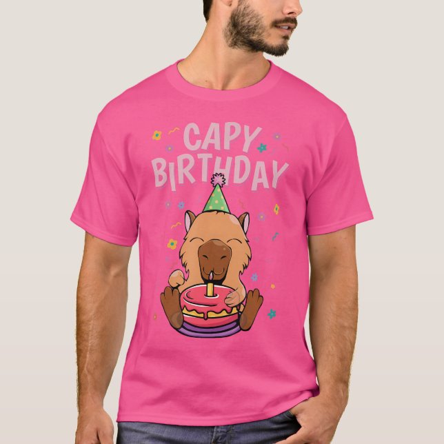 T-shirt Capy Birthday Capybara (Devant)