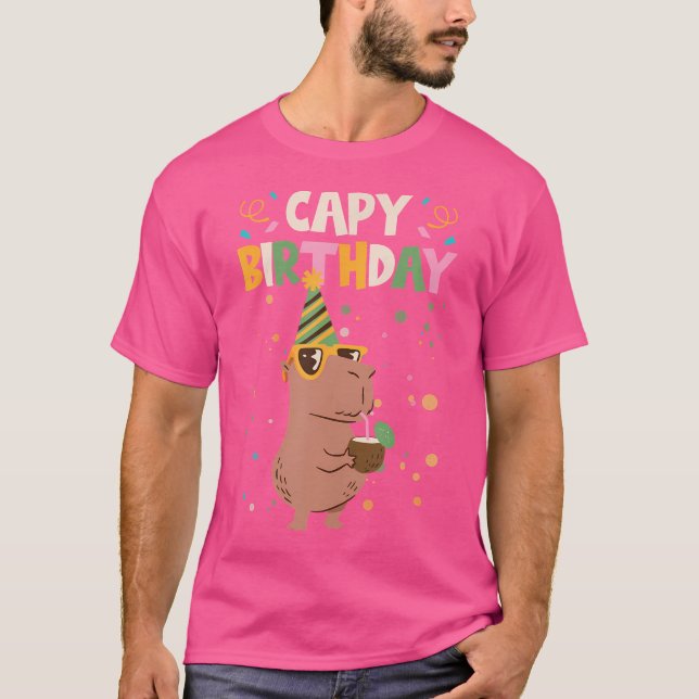 T-shirt Capy Birthday Capybara (Devant)