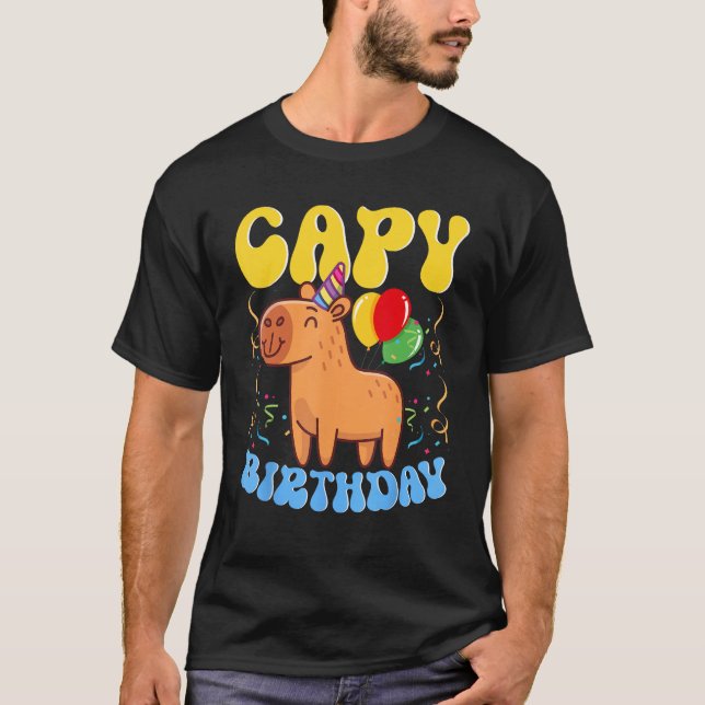 T-shirt Capy Birthday Capybara (Devant)