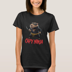 T-shirt Capy Capybara Ninja Funny Ninja Amoureux des anima