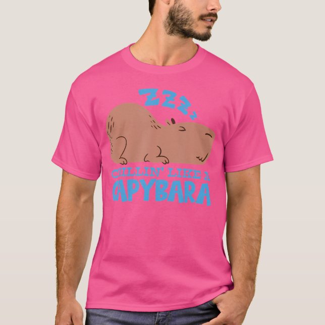 T-shirt Capy Chillin' Comme Un Capybara Capybara (Devant)