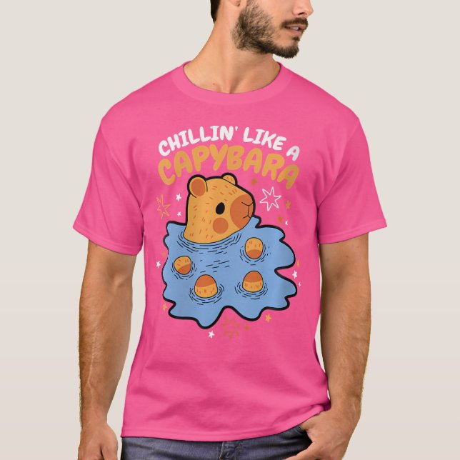 T-shirt Capy Chillin' Comme Un Capybara Capybara (Devant)