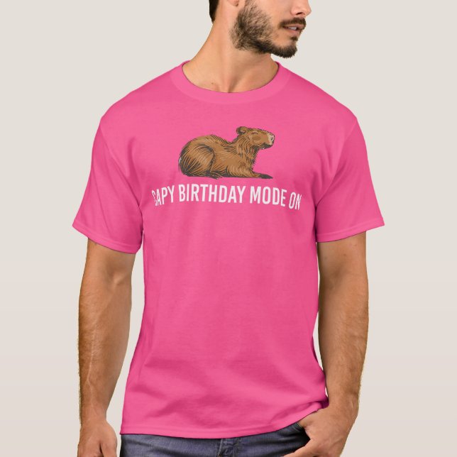 T-shirt Capy Mode Anniversaire Sur Capybara (Devant)