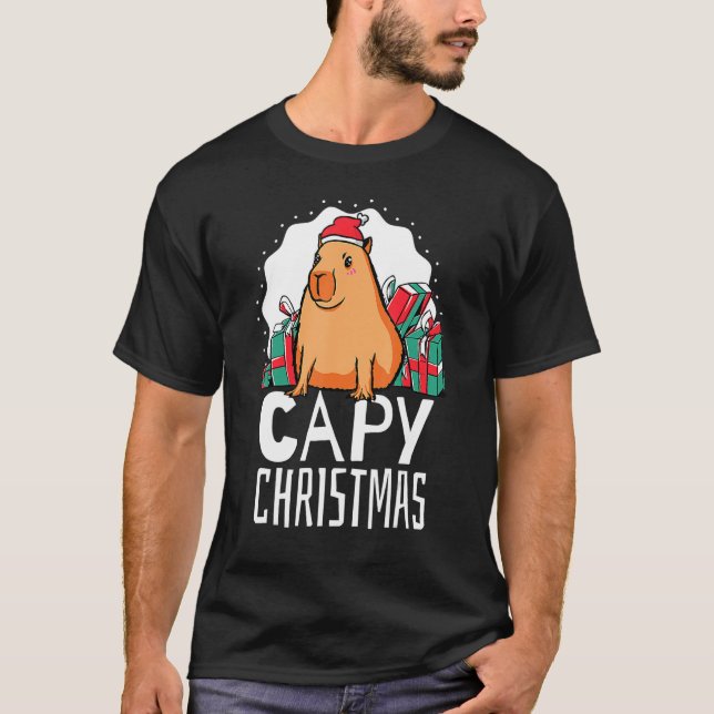 T-shirt Capy Noël Capybara (Devant)
