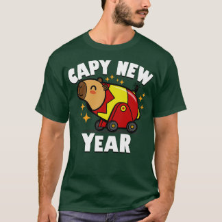 T-shirt Capy Nouvel An Cute Kawaii Capybara Nouvel An 2024