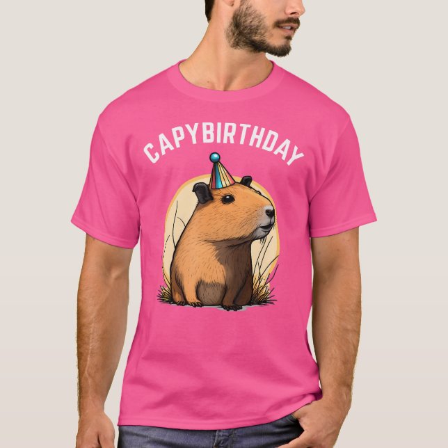 T-shirt Capyanniversaire Anniversaire Capybara (Devant)