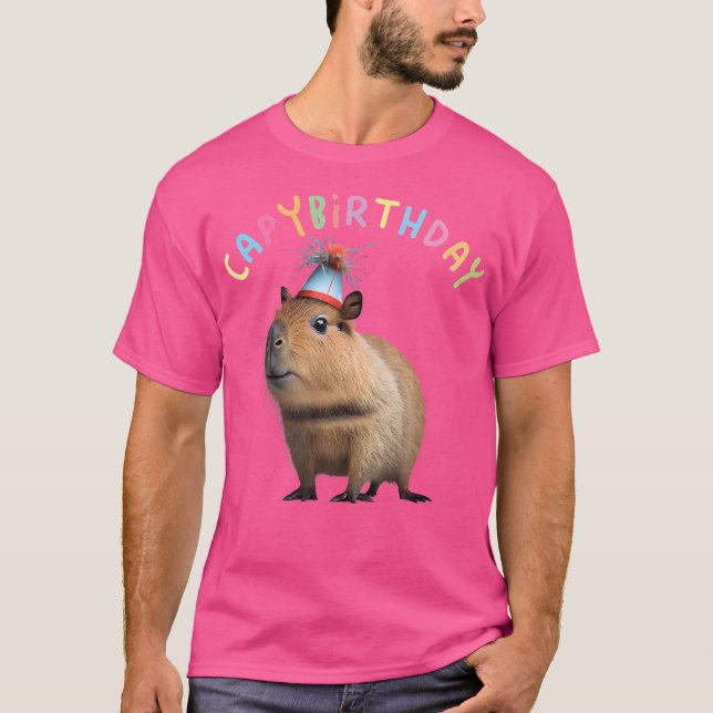 T-shirt Capyanniversaire Anniversaire Capybara (Devant)