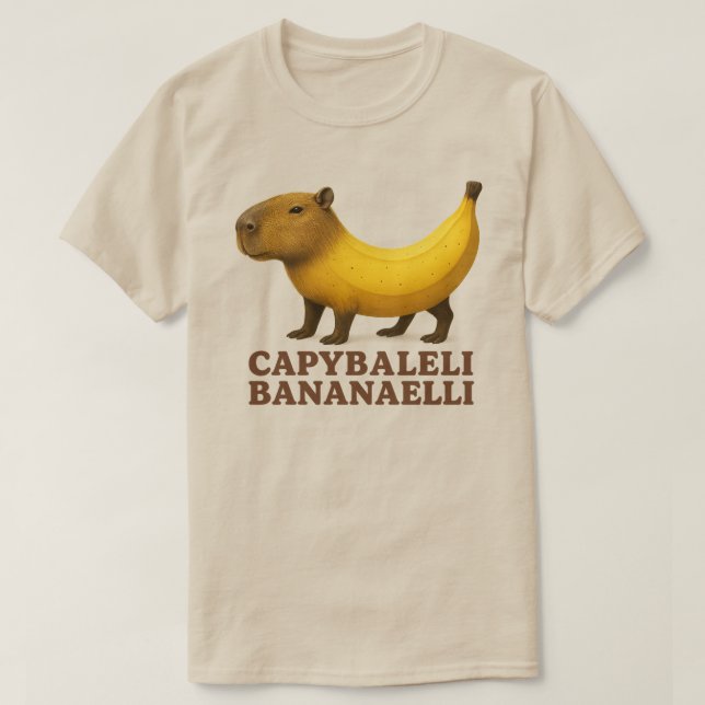 T-shirt Capybaleli Bananaelli - Italien Brainrot Banana Ca (Design devant)