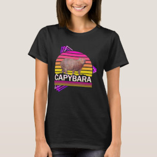 T-shirt Capybara 80s retro vibe homme femmes capybara