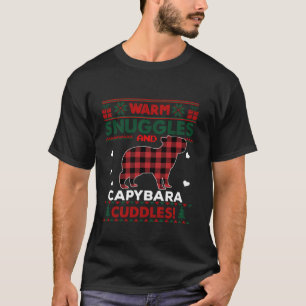 T-shirt Capybara Amateurs mignon Pyjama Cheval moche Noël