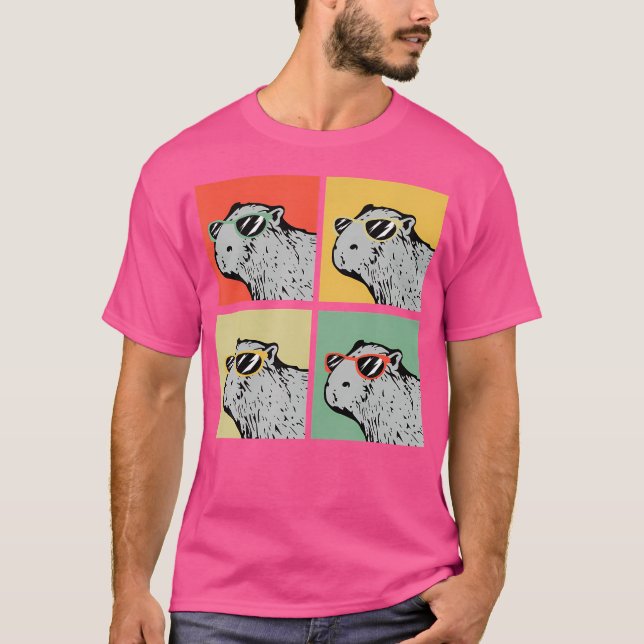 T-shirt Capybara Amoureux des animaux Capybara (Devant)