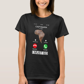 T-shirt Capybara Appelle  Capibara Rongeur Animal  Humour