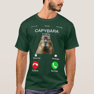 T-shirt Capybara Appelle Un Amoureux des animaux Capibara 