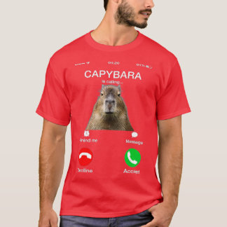 T-shirt Capybara Appelle Un Amoureux des animaux Capibara 