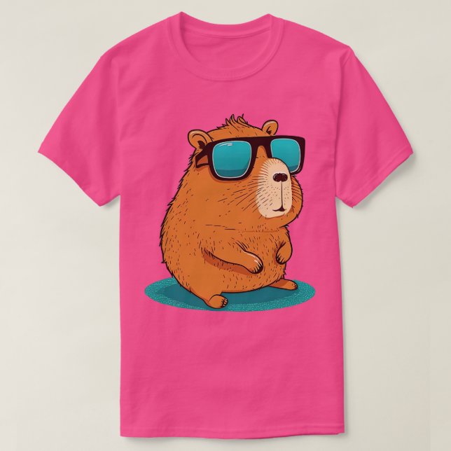 T-shirt Capybara avec lunettes de soleil 6 (Design devant)