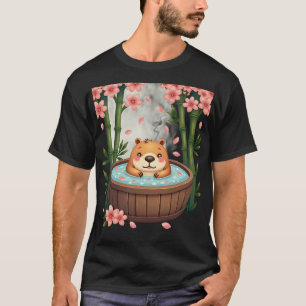 T-shirt Capybara Bain à Remous Relaxation Jour de Spa Déte