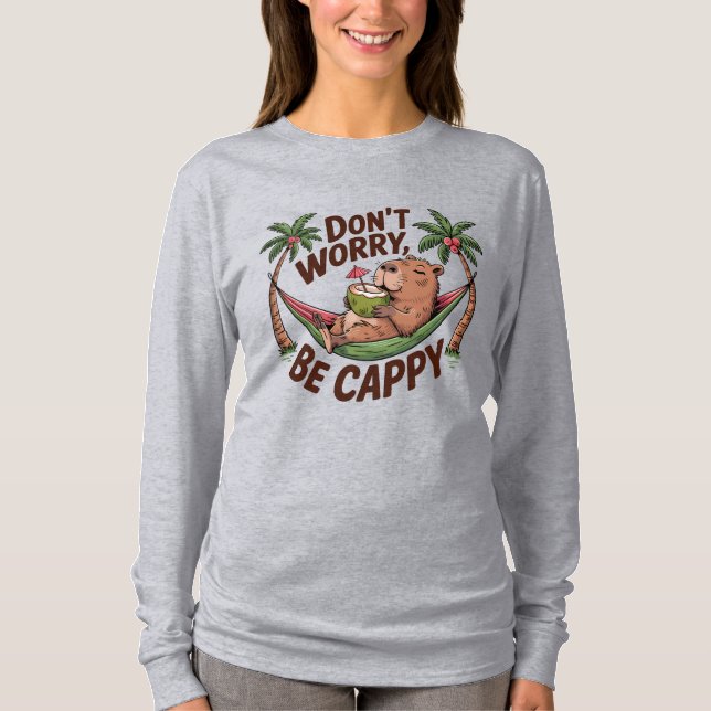 T-shirt Capybara Be Happy (Devant)