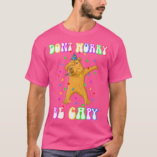 T-shirt Capybara Birthday Be Capy (Devant)