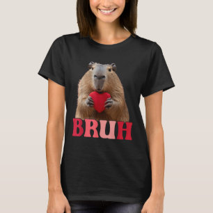 T-shirt Capybara Bruh Mème Drôle Dire Ados Garçons Valenti