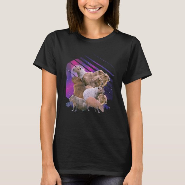 T-shirt Capybara Capibara Rodent Animal Humor (Devant)