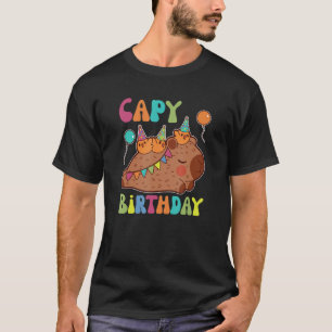 T-shirt Capybara Capy Anniversaire Pun Joyeux Anniversaire