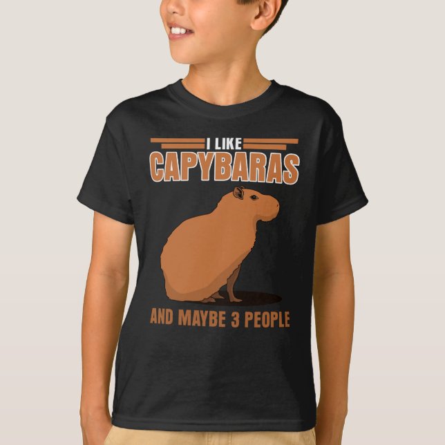 T-shirt Capybara Capybara Capybara Capybara (Devant)