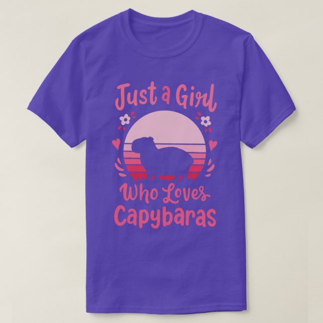 T-shirt Capybara Capybara Lover (Design devant)