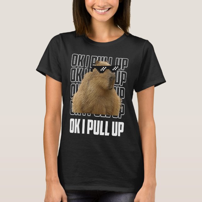 T-shirt Capybara Capybara Ok Je Tire Les Femmes Hommes (Devant)