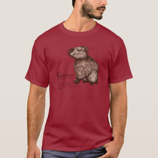 T-shirt capybara - chocolate