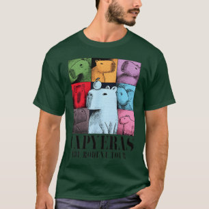 T-shirt Capybara Color Concertour Animaux mignons garçon