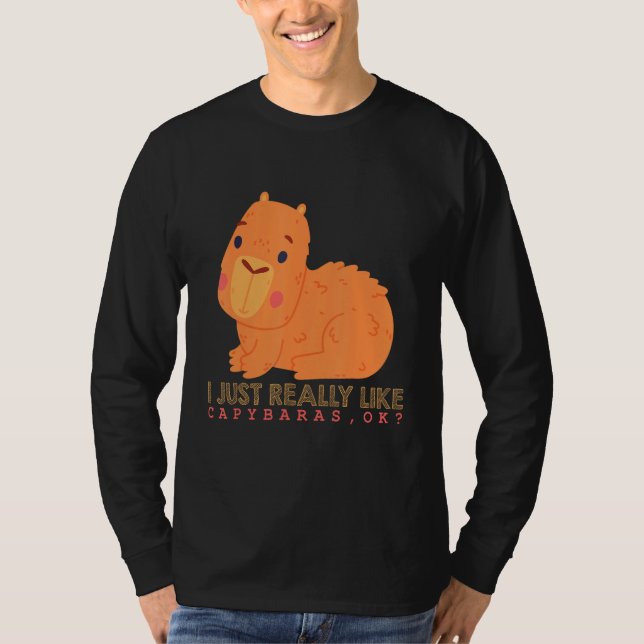 T-shirt Capybara  Cute Capybaras Rodent Animal Capybara 1 (Devant)