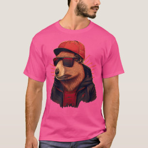 T-shirt Capybara Cute Et Funny Capybara Rap Dj Hip-Hop Rb
