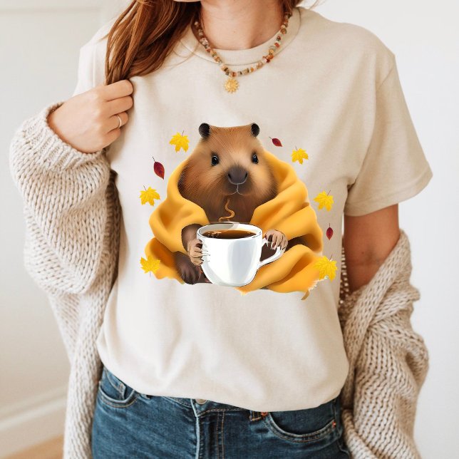 T-shirt Capybara dans une couverture confortable se détend (Créateur téléchargé)