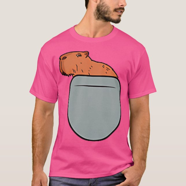 T-shirt Capybara Dans Votre Poche Capybara (Devant)