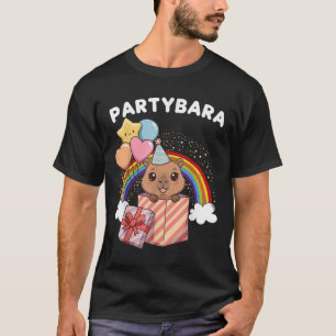 T-shirt Capybara de fête drôle Joyeux anniversaire aux gar
