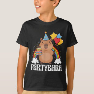 T-shirt Capybara de Partybara drôle Joyeux Anniversaire En