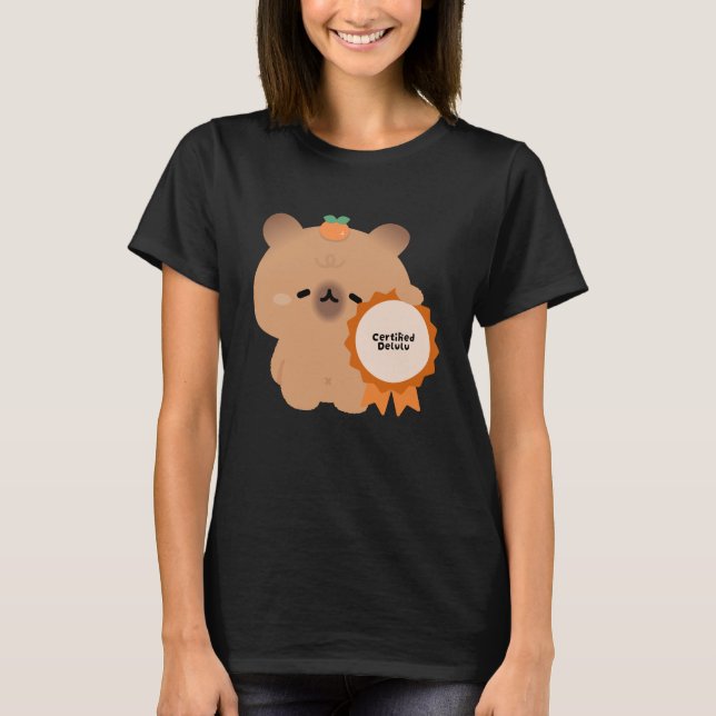 T-shirt Capybara Delulu certifié (Devant)