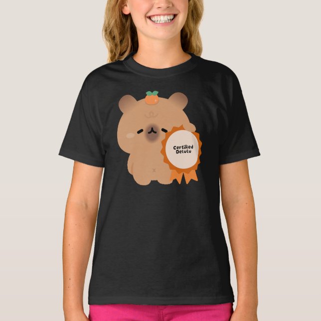 T-shirt Capybara Delulu certifié (Devant)