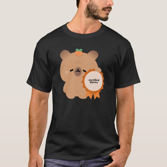 T-shirt Capybara Delulu certifié (Devant)